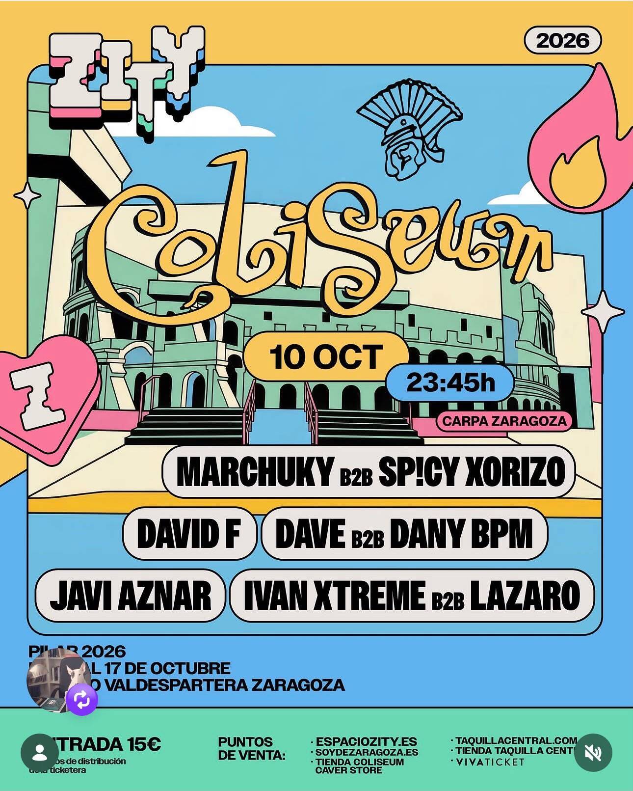 Fiesta Coliseum, Saragossa · 10 Oct 2026: tickets | TechnoBeats